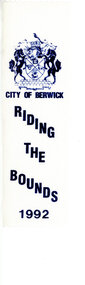 Textile, City of Berwick, Rosette/Ribbon Riding the Bounds City of Berwick 1992