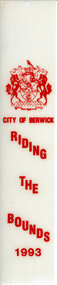 Textile, City of Berwick, Rosette/Ribbon Riding the Bounds City of Berwick 1993