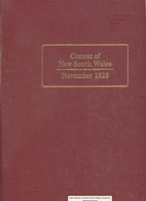 Book, Keith A Johnson et al, Census of New South Wales, November 1828, 1980