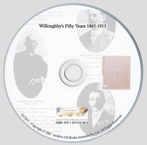 Mixed media, Claude Leplastier, Willoughby's fifty years a retrospect of the jubilee period of the Council of the Municipality of Willoughby for the years 1865 to 1915, 2007