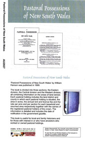 Document, William Hanson, Pastoral possessions of New South Wales, 2006