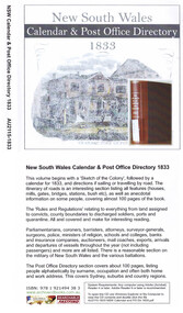 Document, Archive CD Books Australia, The New South Wales calendar and general post office directory 1833, 2008