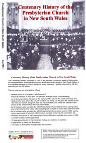 Document, James Cameron, Centenary history of the Presbyterian Church in NSW, 2004