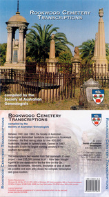 Document, Society of Australian Genealogists, Rookwood Cemetery transcriptions, 2002