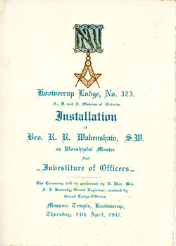 Copy of front cover of installation