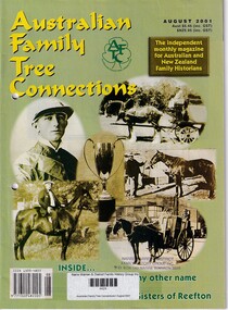Magazine, Michelle J Stephens, Australian Family Tree Connections August 2001