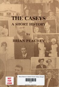 Front cover is a montage  of old family member photographs
