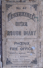 Cover No. 42 Australian 1906 Rough Diary