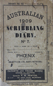 Australian 1909 Scribbling Diary No. 7