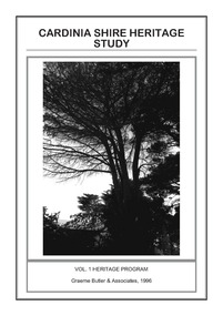Book, Graeme Butler & Associates, Cardinia Shire Heritage Study  Vol 1 : Heritage Program Vol 2 : Environmental History Vol 3 : Heritage Places, 1996