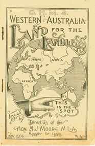 Booklet, O.H.M.S. Western Australia: Land for the Landless