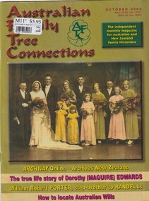 Magazine, Michelle J Stephens, Australian Family Tree Connections Vol 13. Issue 10, 2005