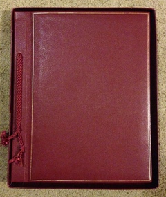 Memorial Book, Masonic in Memoriam Book for Thomas Ord Fairbridge