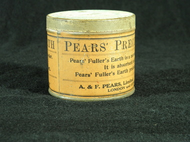 Domestic object - Pears Fuller's Earth Tin, A & F Pears, Limited London and Sydney, Circa 1920