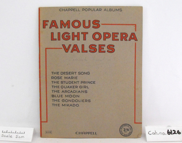 Music Book, Famous Light Opera Valses
