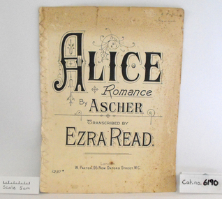 Music Book, Alice, Romance by Ascher