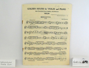Music Book, Golden Hours for Violin & Piano
