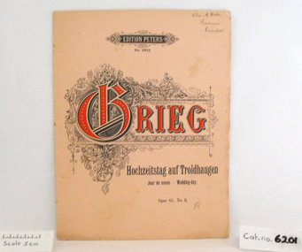 Music Book, Grieg, Hochzeitstag auf Troldhaugen
