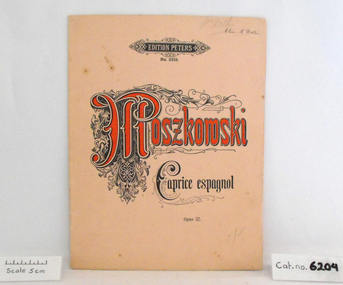 Music Book, Moszkowski, Caprice Espagnol