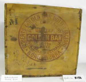 Wooden Butter Box, Korumburra Butter Factory Box, Circa 1900's