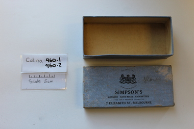 Domestic object - Cigarette Box, Simpson's