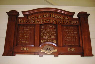 Honour Roll, Kilcunda Road School Honor Roll