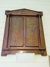 Honour Roll, Kardella State School No.3196, Honor Roll