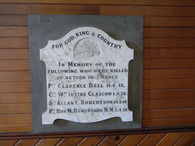 Honour Roll, Bena Presbyterian Church Honor Board