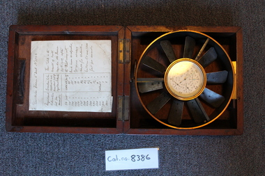 Anemometer and case, Approxamitly June 29th, 1909