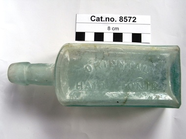 Bottle, glass, Late 19th century