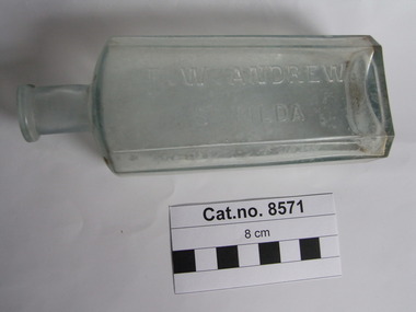 Bottle, glass, Early 20th century