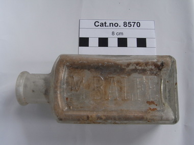 Bottle, glass, Early 20th century