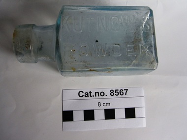 Bottle, glass, S. Kutnow & Co Ld