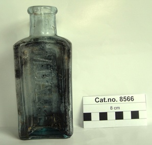 Bottle, glass, Late 19th century