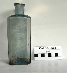 Bottle, glass, Between 1889-1957