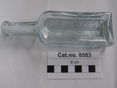 Bottle, glass, 1900-1910