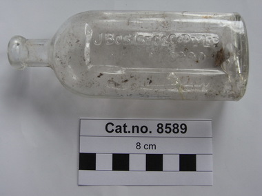Bottle, glass, c.1900