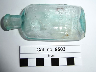 Bottle, glass, c.1908 - c.1938