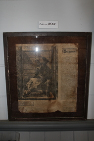 Framed Article, Australian Sketcher, 13/06/1874