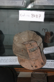 Pale tan miners cap