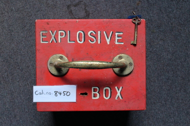 Explosives box with key