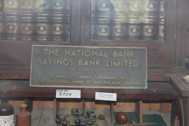 National Bank sign