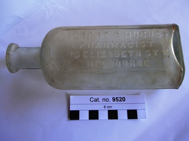 Bottle, glass, c. 1890-1901