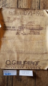 O.Gilpins Advertisement, 1895 - 1932 A Creed of Confidence, 1932