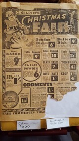 O.Gilpin Christmas Advertising, Stockland Press, O.Gilpin's Christmas Fair, c.1940