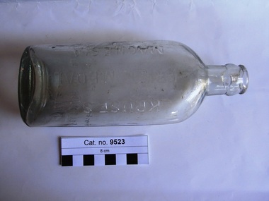 Bottle, glass, C. 1866 - 1895