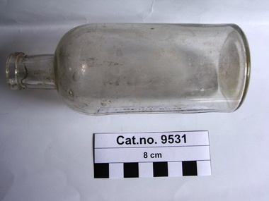 Bottle, glass, c. 1900 - 1912