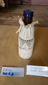Crocheted sauce bottle cover