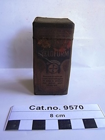Box, medicine, post 1930 after the new town of Leverkusen was named