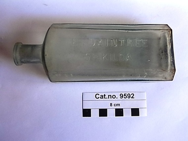Bottle, glass, c.1900 - c. 1912